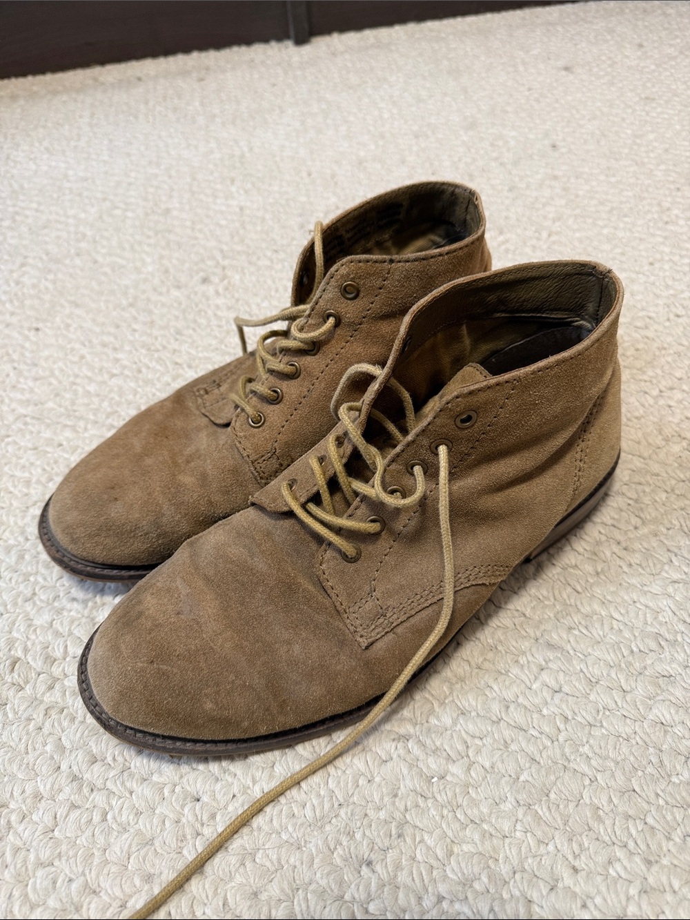 Tan leather chukka boots